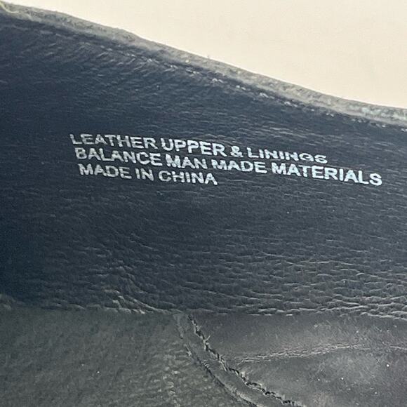 Born Derby Oxford leather loafer shoes black 11 - Picture 12 of 14